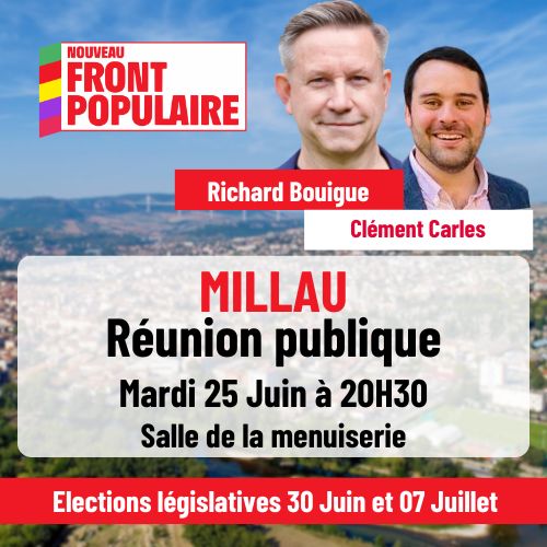 Réunion publique Millau